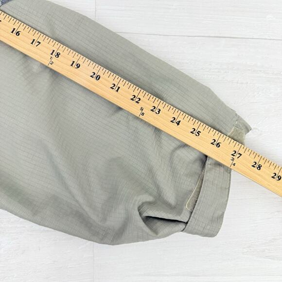 Vintage Nike Windbreaker Jacket Men XXL Gray Hooded Half Zip Pullover Ripstop - Picture 15 of 16